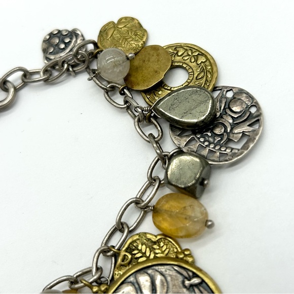 Silpada Perfect Composition Sterling and Brass Charm Bracelet - Picture 2 of 7